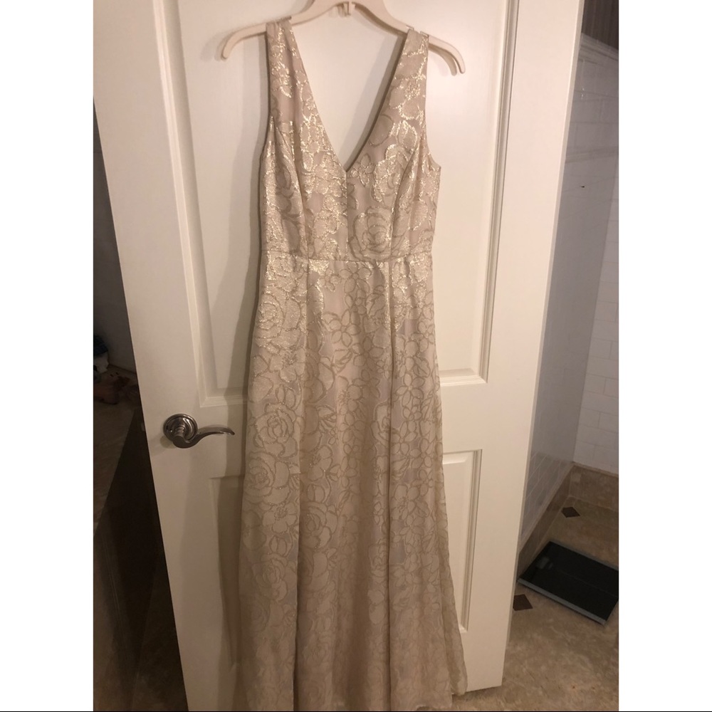 Elegant and subtly floral gown